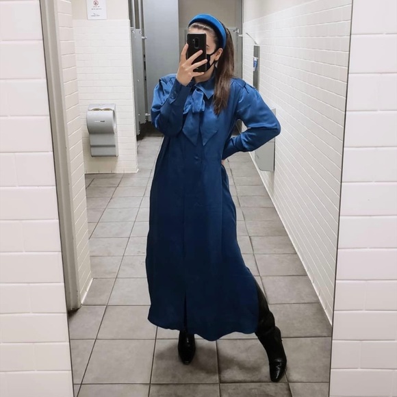 Massimo dutti silk dress limited edition AW20 - Picture 4 of 4